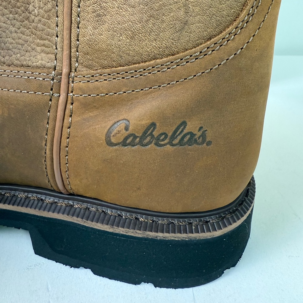 Cabela’s Pinedale Square Toe Leather Boots NIB New Men’s 13 - Picture 8 of 11